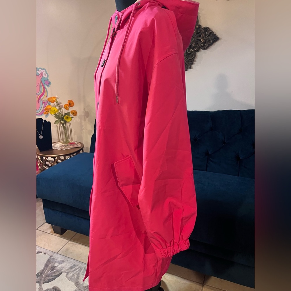 NWT The Wjacket “Barbara Pink” Winbreaker Rain Jacket - Picture 10 of 11